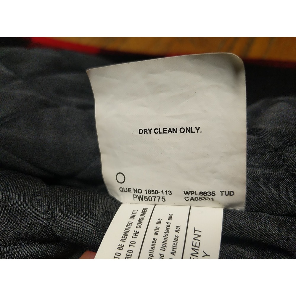 Woolrich‎ Women's Buffalo Plaid Mid Length Winter Coat Size Small Wool Quilted - Picture 13 of 13